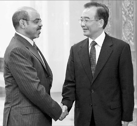 China gives Ethiopia aid