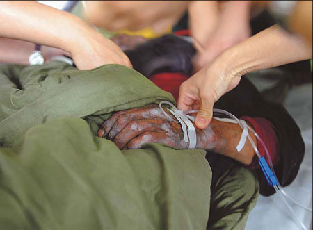 Trapped miners survived on water and patience