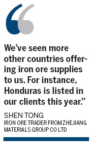 China collecting new sources overseas to provide iron ore