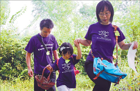 Children take a walk on nature's wild side