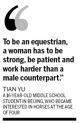 Rider proves she's not just horsing around