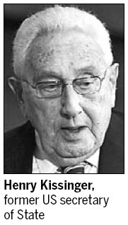 Kissinger calls on more efforts on partnership