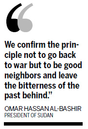 Khartoum, Juba pledge to settle disputes peacefully