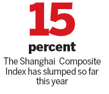Stocks on mainland fall most in nearly a month