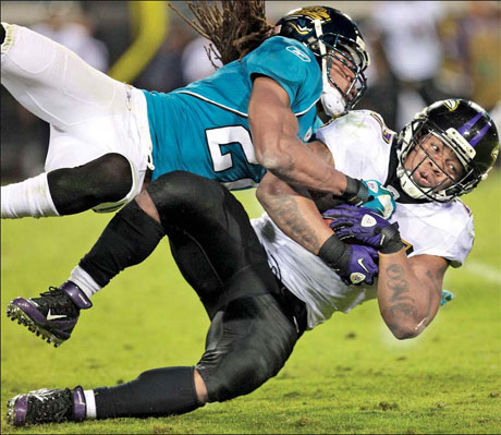 Ravens shut down by Jaguars' defense in stunning 12-7 defeat