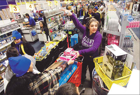 US shoppers greet 'Black Friday' sales