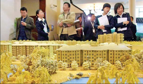 Property prices fall for third month
