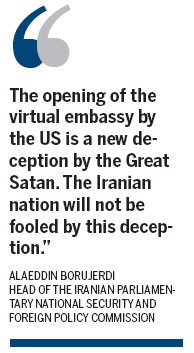 US opens virtual embassy to Iran