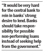 Banks still pushing to maximize lending