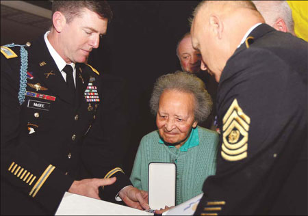 Belgian nurse gets wartime honor from US after 67 years