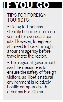 With direct flight, Tibet lands tourist boost