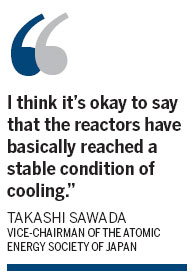 Japan says Fukushima reactors stable