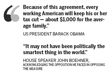 US Congress poised to pass payroll tax cut deal