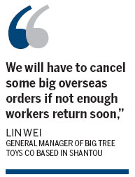 Factories concerned about return of migrant workers