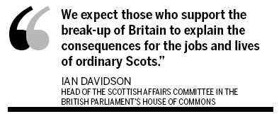 MPs press Scots separatists for answers