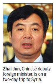 Deputy FM in Syria to urge end to violence