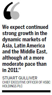 HSBC stays on track to meet profit goal in 2013