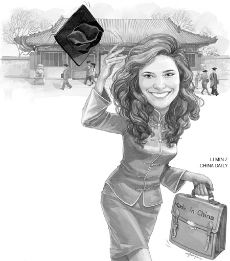 Students get down to business