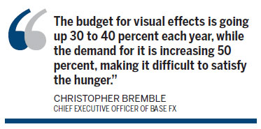 Base FX has a visible effect on the Chinese movie industry