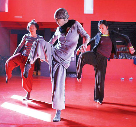 Performers dance to a different tune