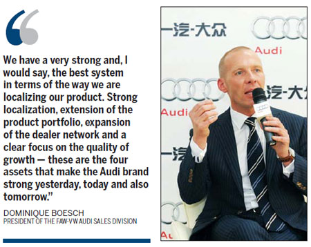 FAW-VW tightens grip on nation's luxury market