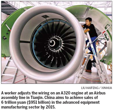 China to expand high-end equipment sector