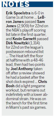 Heat race past Celtics