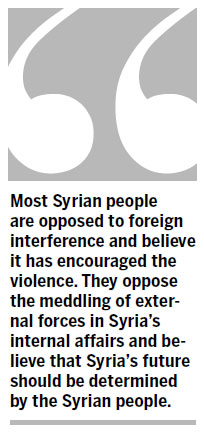 Meddling must cease for peace