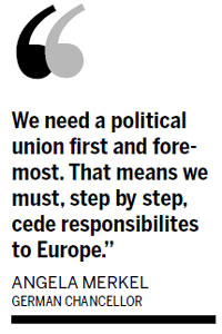Merkel calls for stronger European political union