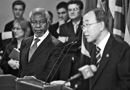 Annan, Ban urge united action