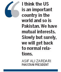 Pakistani leader remains optimistic over ties with US