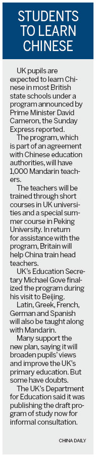 UK Mandarin pupils learning to persevere
