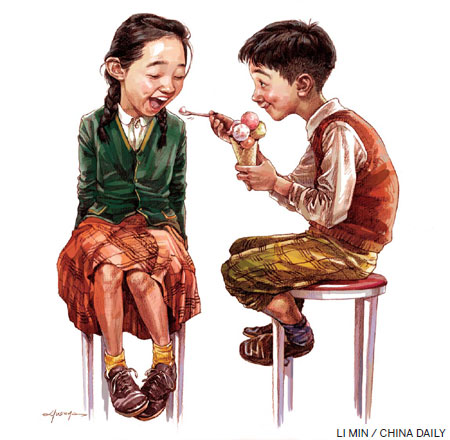 Cupid's arrow hits the young