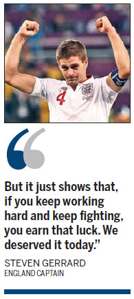 England not about to turn down luck