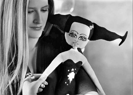 Dolling up her designs