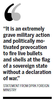 Pyongyang calls use of flag in US-ROK drill a 'grave action'