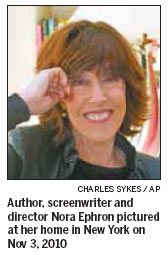 US screenwriter Nora Ephron dies