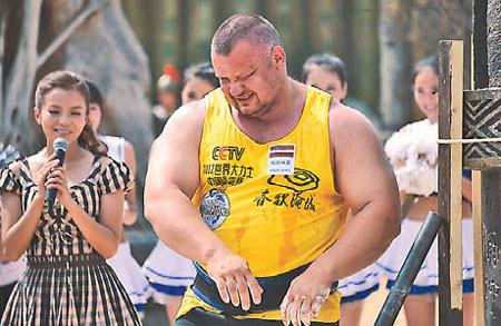 Top strongmen lift profile in China