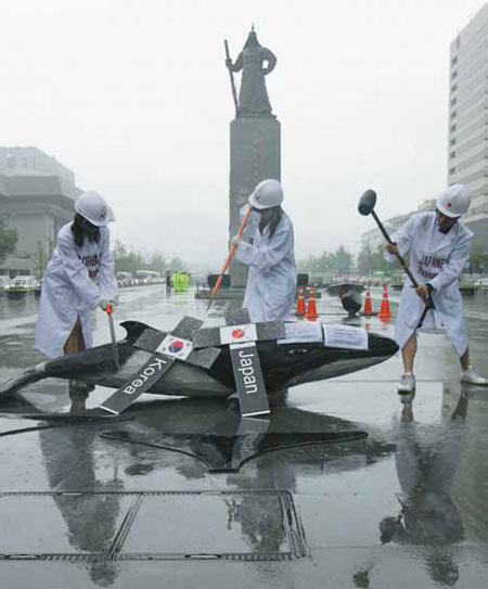 Asian nations oppose Seoul's plan to hunt whales for research