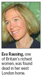 UK police: Heir's wife found dead at London home