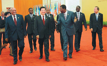 Hu vows more aid for African countries