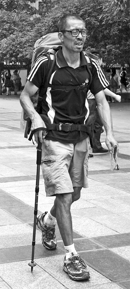 Chasing his dream, step by step