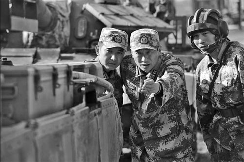 Army officer prepares himself for the worst