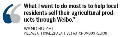 Remote Tibetan county reaches out to the world via micro blogs