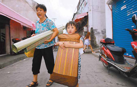 Typhoon forces widespread evacuation