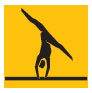 Gymnast is serious about funny business