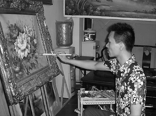 Oil painter's brush with success