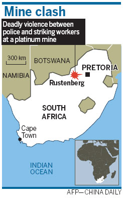Death toll at S. African mine clash climbs