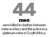 A quarter of Lonmin workers return to South African mine after 11-day strike