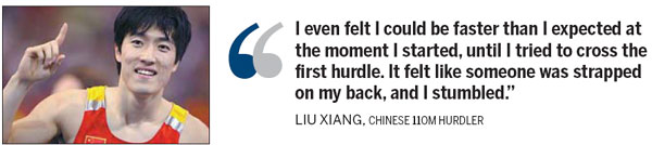 Liu's fall legit - he has scars to prove it